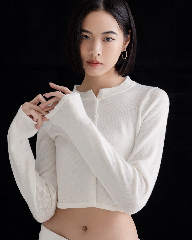 mi刺繡開襟針織小外套