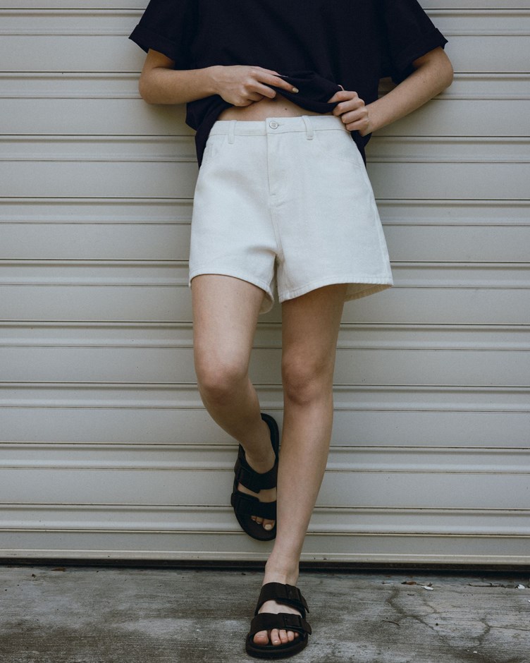 經典刷色顯瘦牛仔短褲