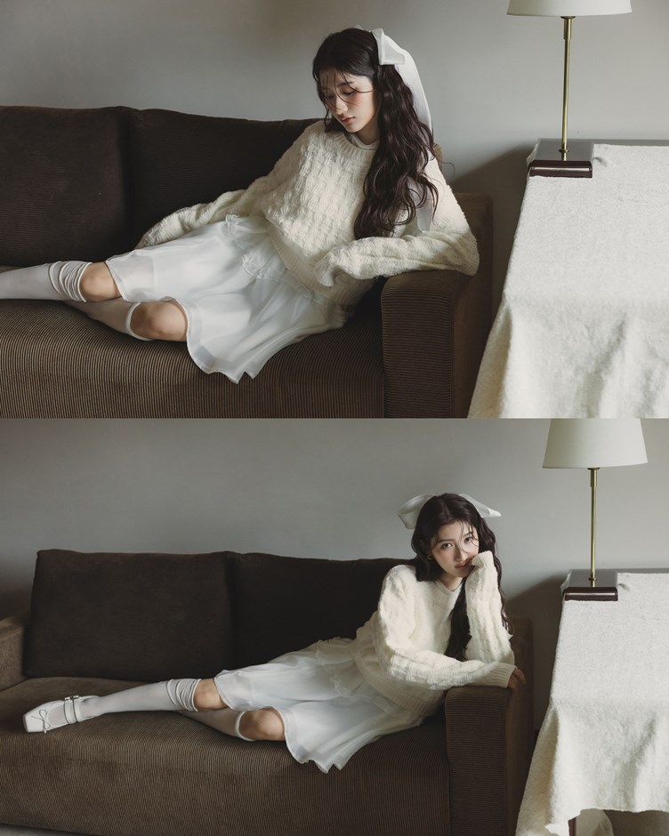 十字織紋毛線短版上衣