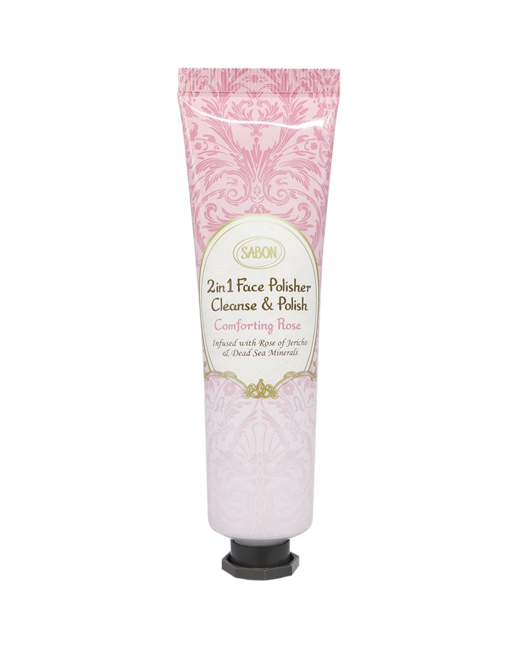 SABON 二合一臉部純淨磨砂膏(條裝)-珍萃玫瑰(60ml)(專櫃公司貨)