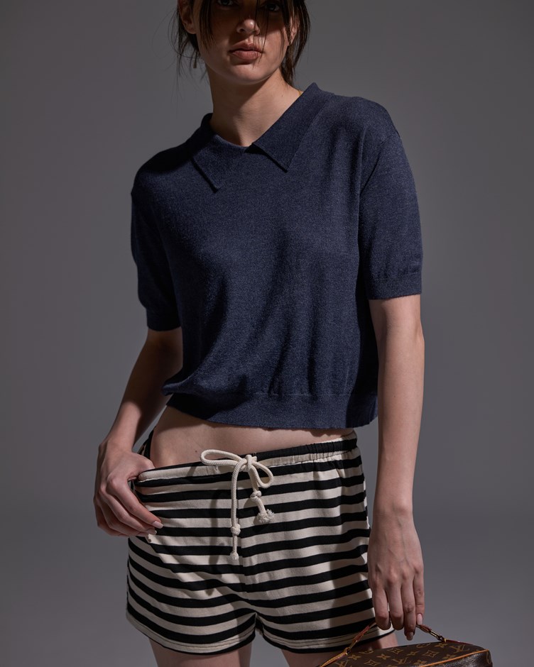 Comfy Striped Mini Shorts