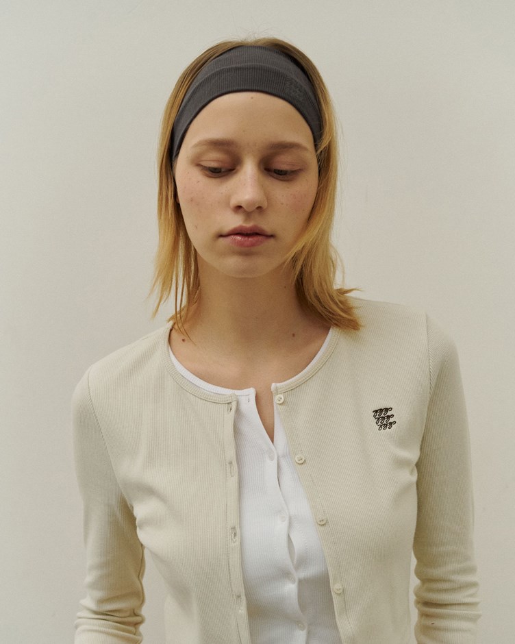 MIT品牌LOGO羅紋假兩件造型上衣