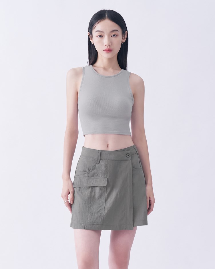 寬肩親膚羅紋bra top（空氣感美胸背心）