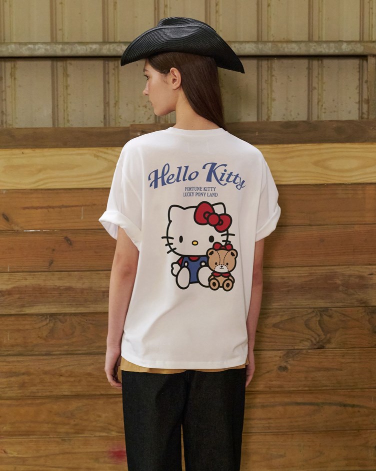 HELLO KITTY與泰迪印花TEE