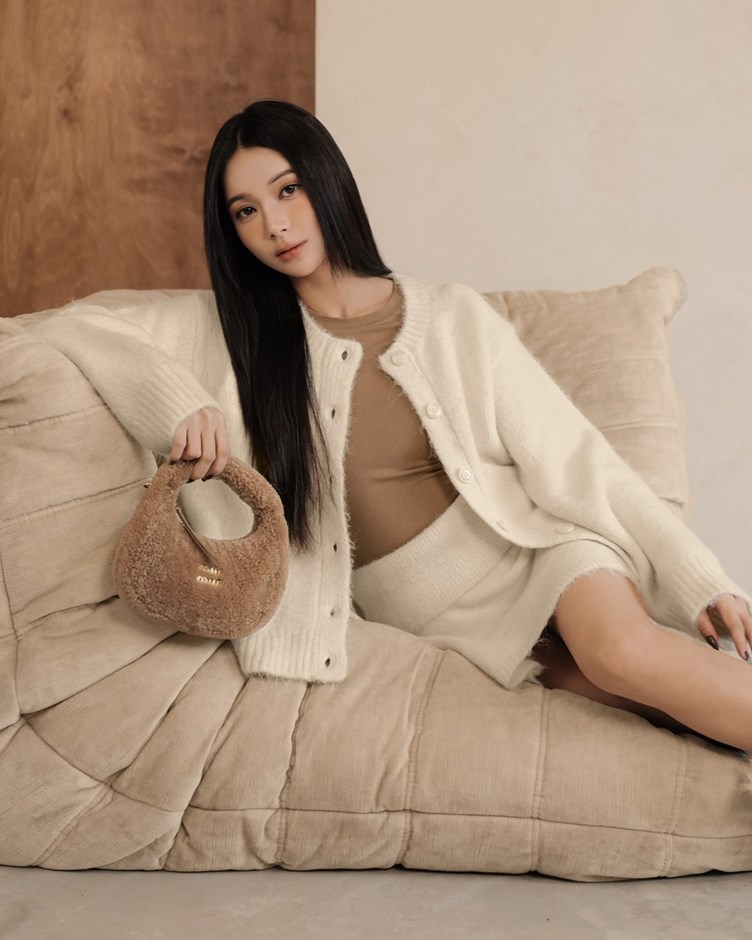 羊駝毛針織開衫