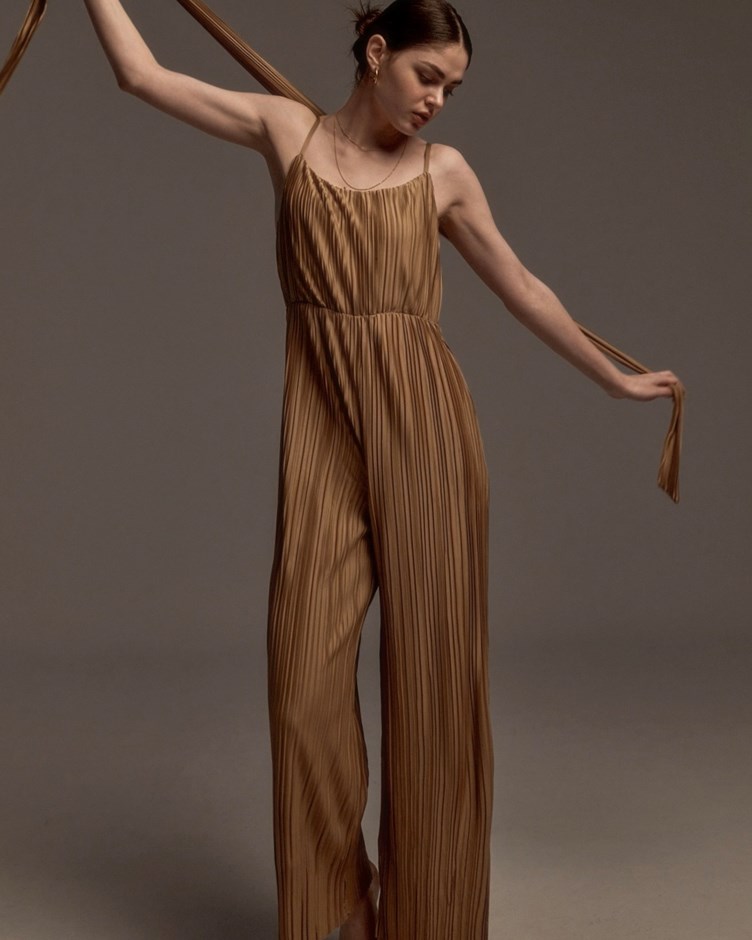 Pleated Jumpsuit