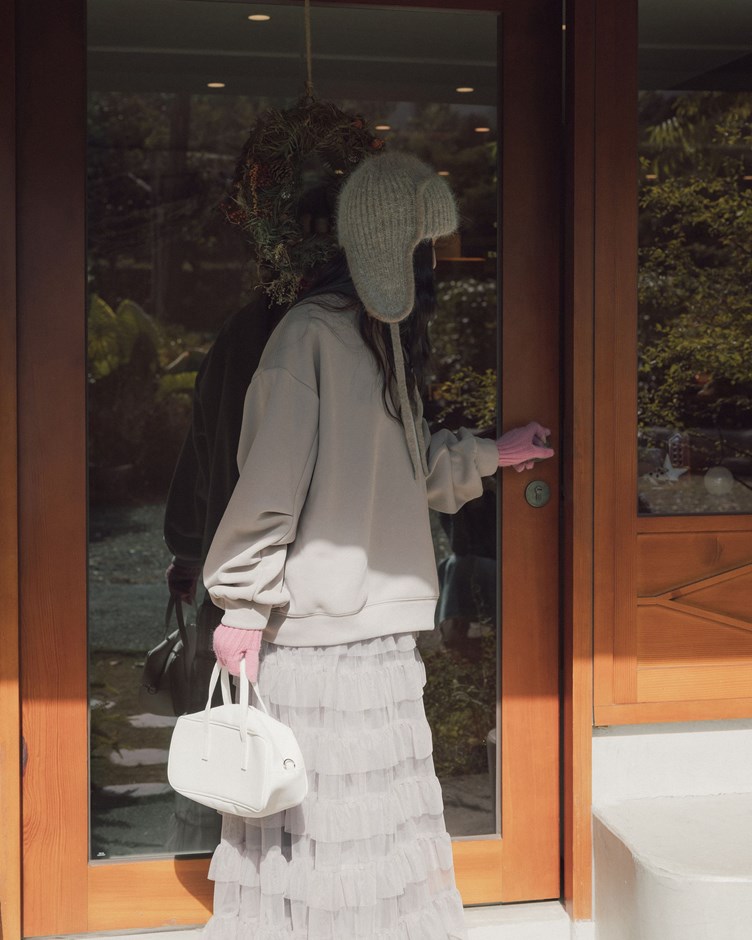 刷絨厚挺兩穿寬版大學T