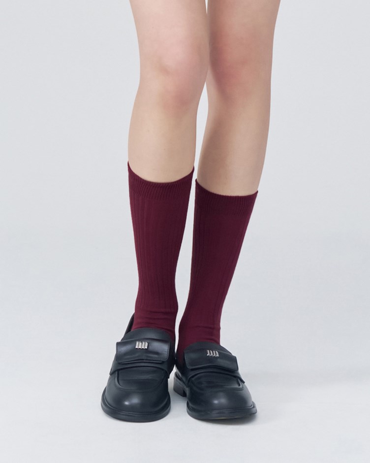 品牌 LOGO 羅紋襪