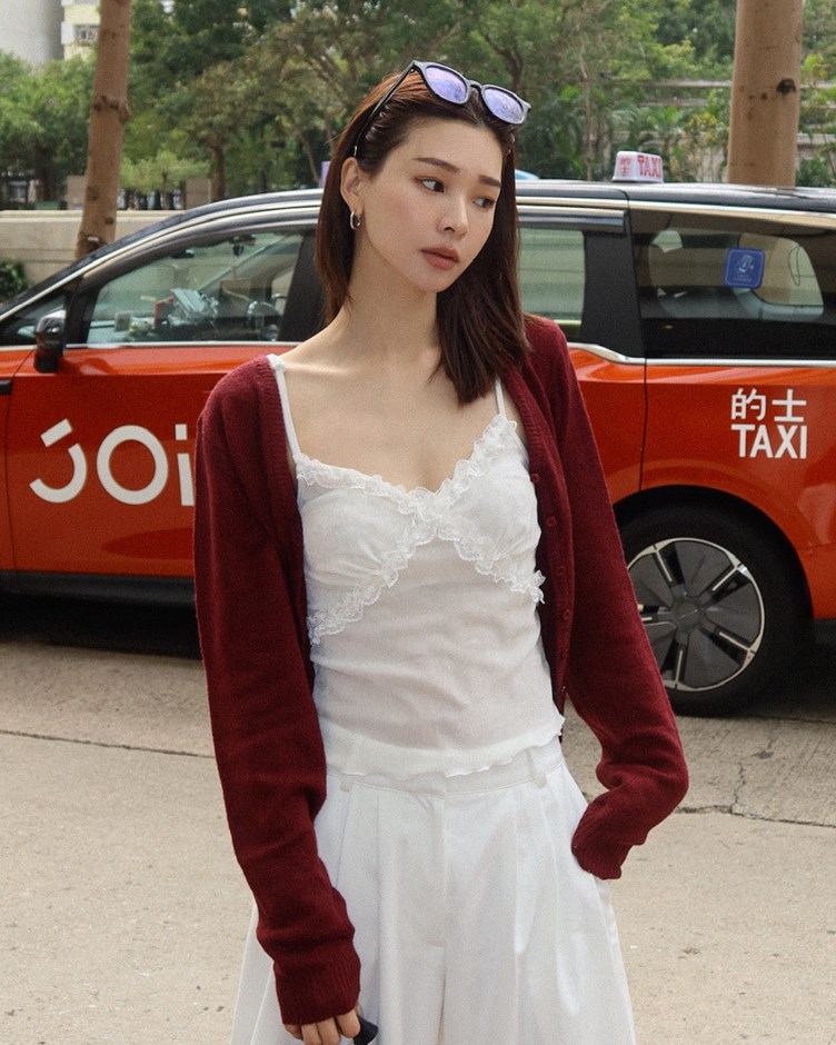 質感排釦針織小罩衫