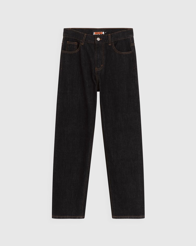 SLIM FIT CONTRAST STITCH JEANS