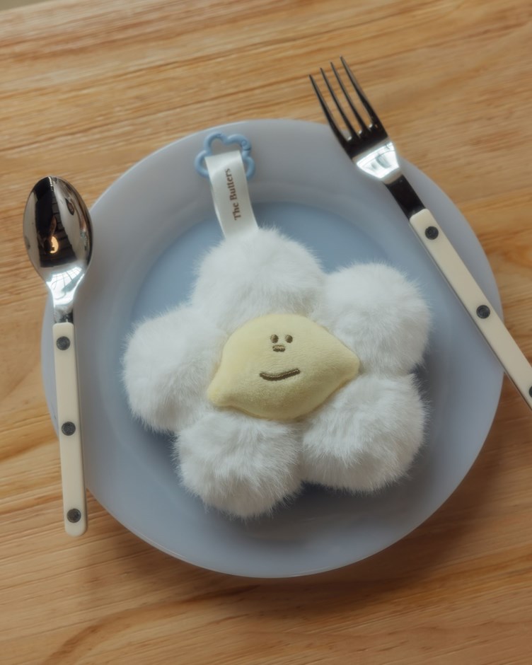 檸檬小子花朵絨毛吊飾