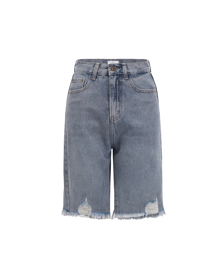 denim bermuda shorts