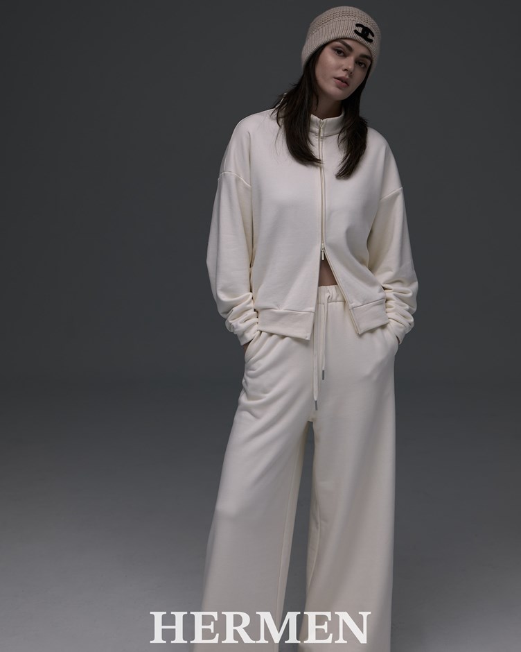 極簡 Unisex 日常套裝-垂墜直筒寬褲