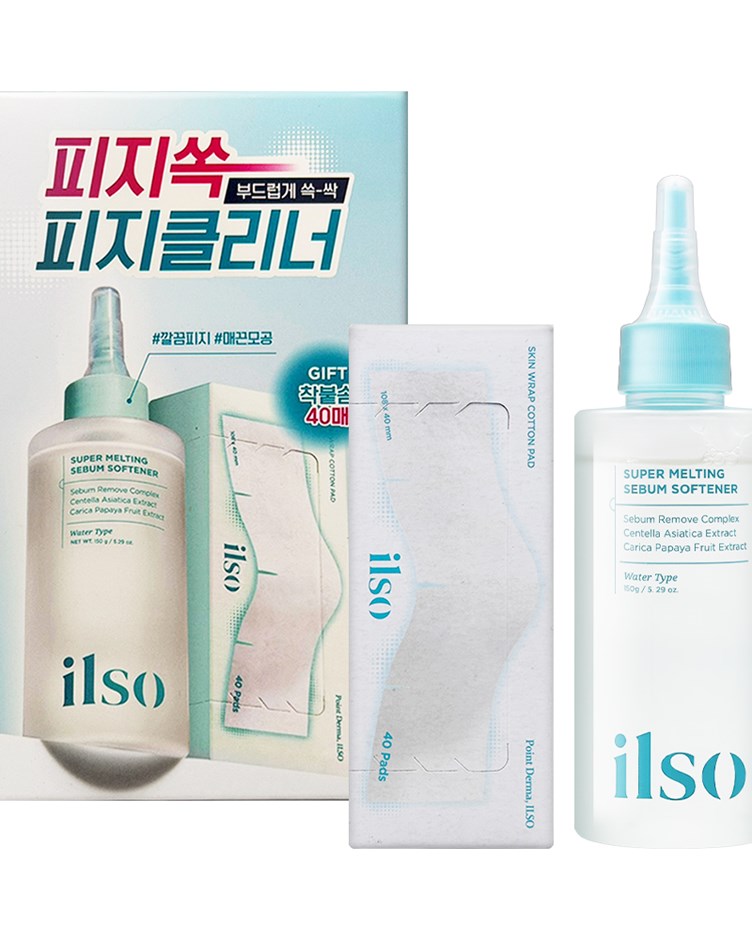 ilso 溫和舒緩粉刺導出液 150ml+化妝棉 40片