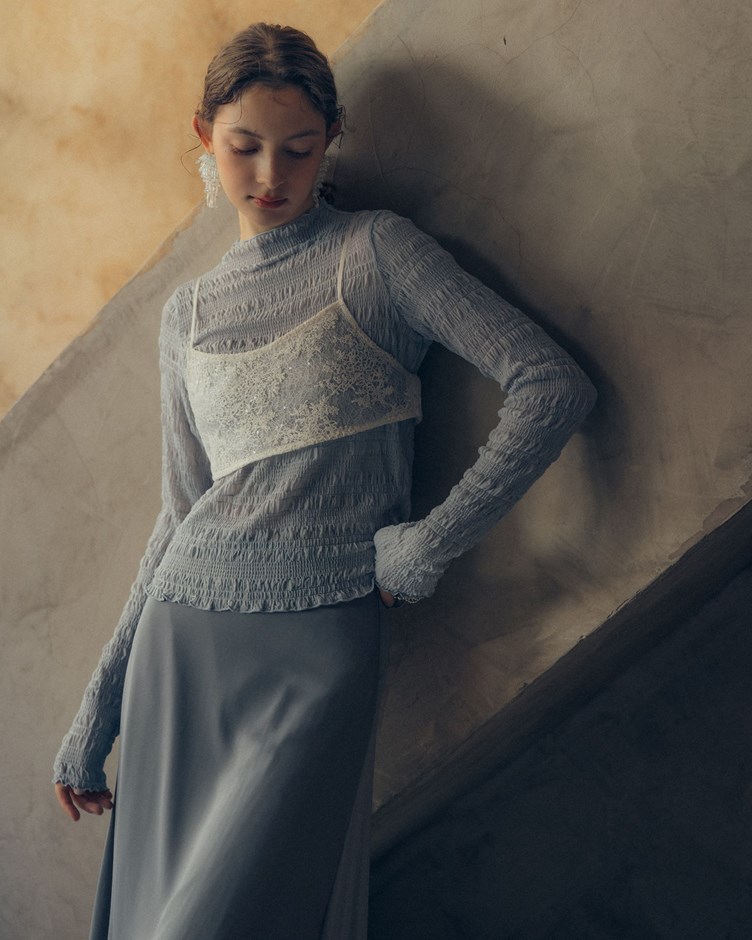 亮片蕾絲短版細肩帶背心