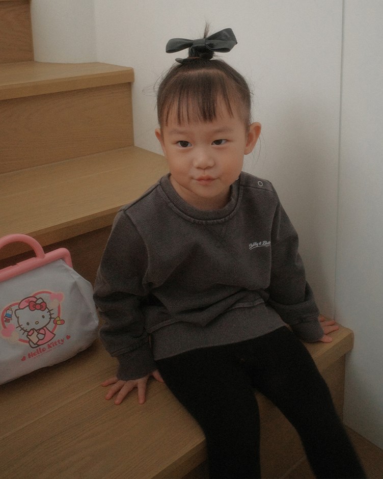 (預購預計1週內出貨)Bobby&Bella滑雪熊熊印刷衛衣(童)