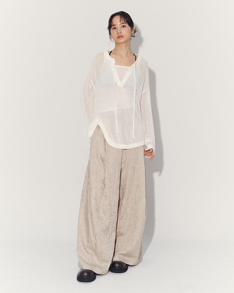 兩件式鏤空罩衫