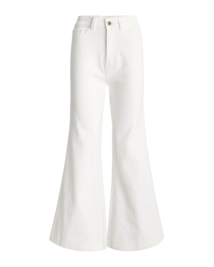 low rise wide-leg denim
