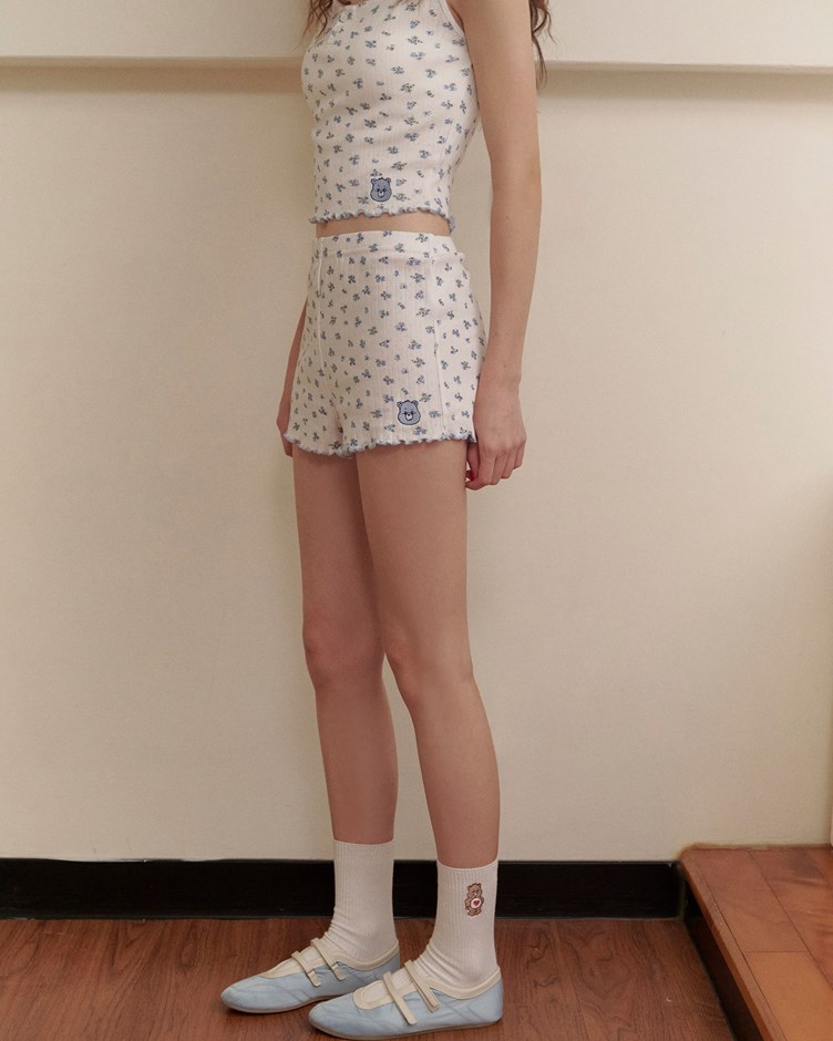 CARE BEARS刺繡小花短褲