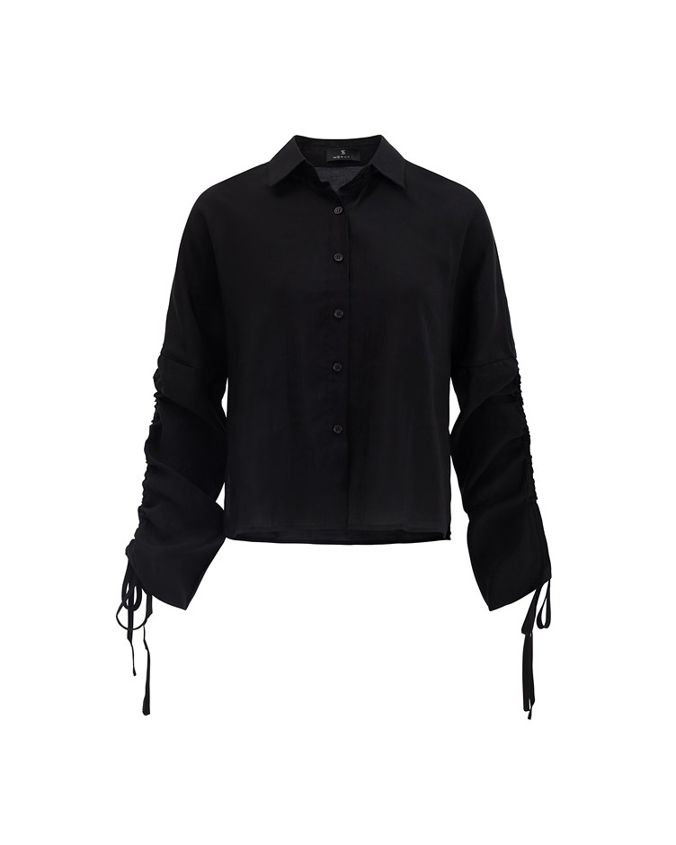 textured boxy shirt