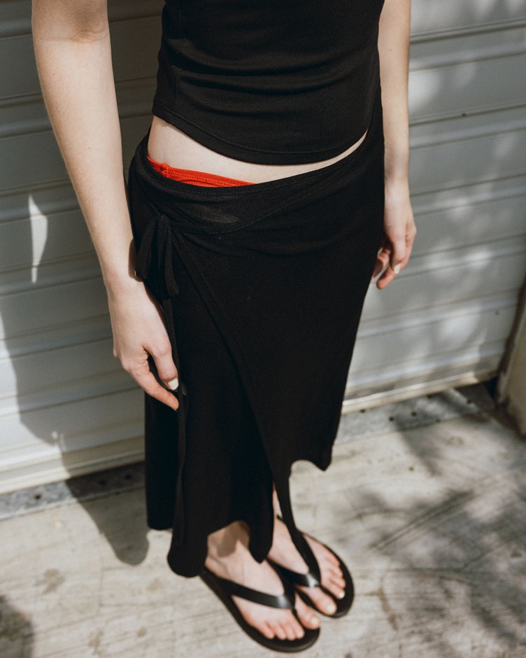 透肌感綁帶網紗襯裙