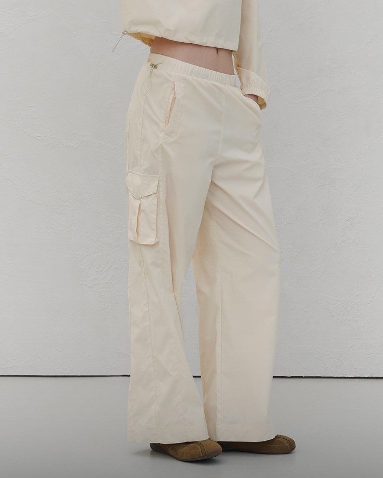 防曬紗 – 兩側抽繩休閒工裝褲