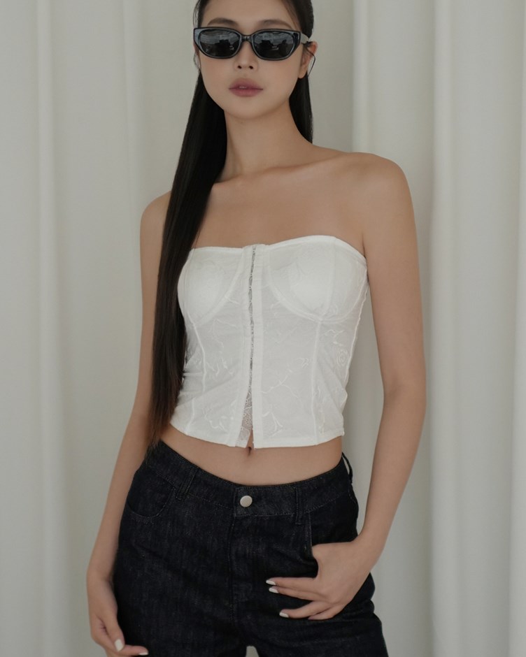 蕾絲馬甲平口BRA TOP