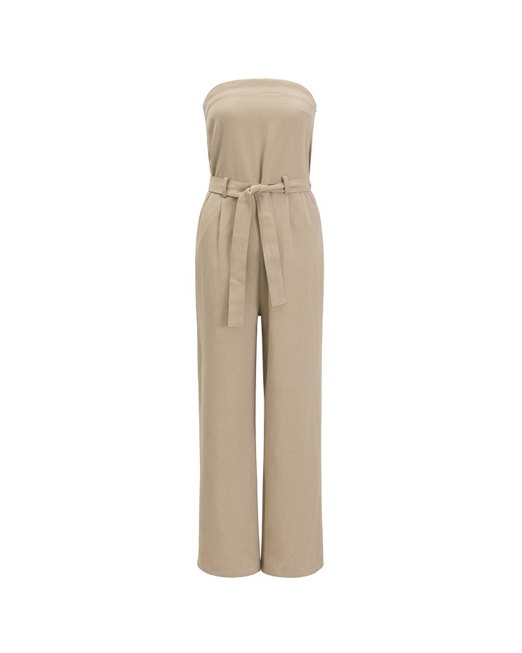 tie up sleeveless jumpsuit