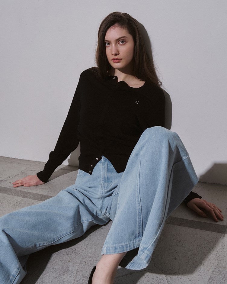 隱形壓釦針織長袖外罩(ME.)