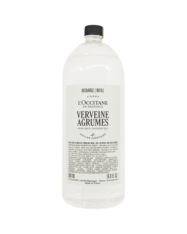 歐舒丹 果漾馬鞭草沐浴膠補充瓶(500ml)(專櫃公司貨)