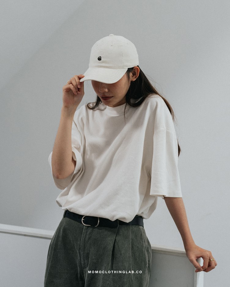Carhartt Wip Harlem Cap 燈芯絨棒球帽 白色