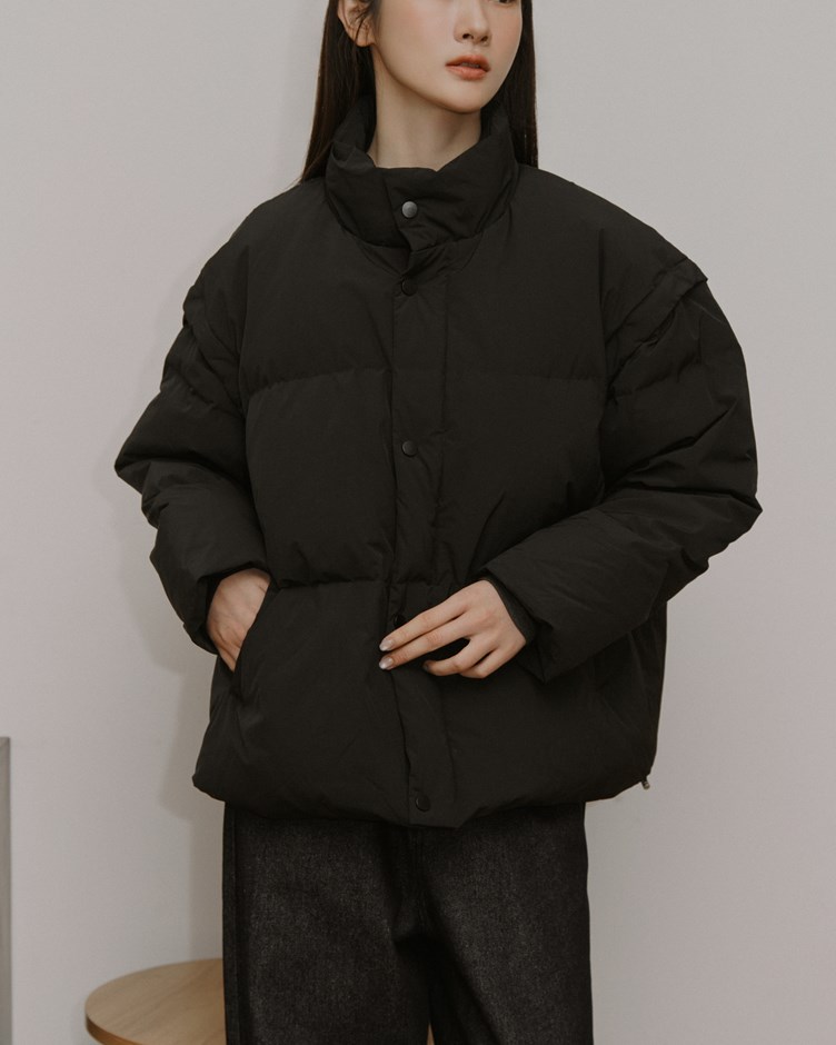 2WAY可拆袖立領羽絨外套