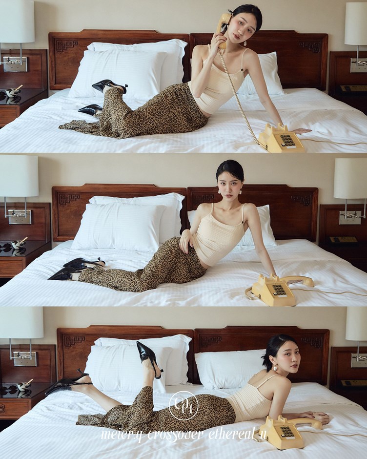 ethereal_u 極彈小花紋細肩帶BRA TOP