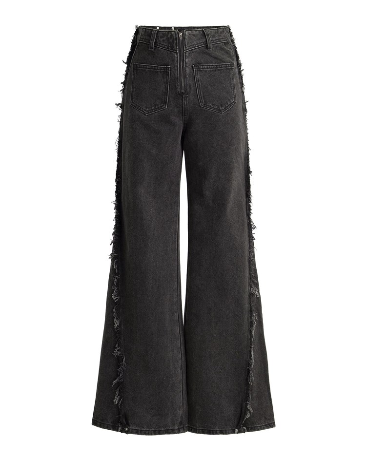 hypotenuse distressed denim jeans
