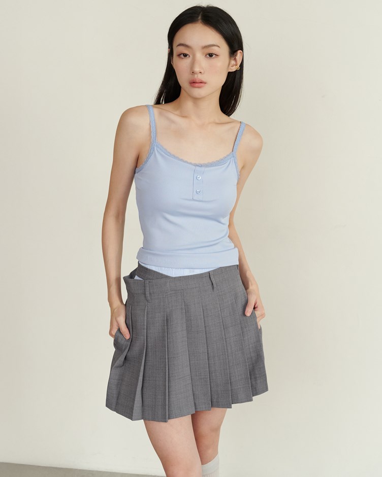 蕾絲花邊羅紋BRA TOP
