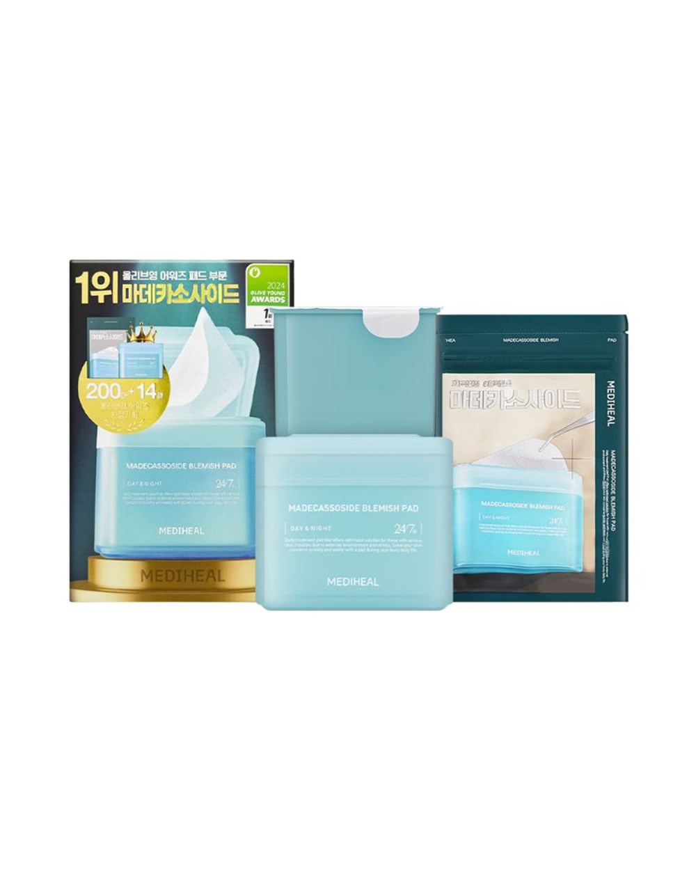 MEDIHEAL 調理化妝棉片 100片+100片補充包