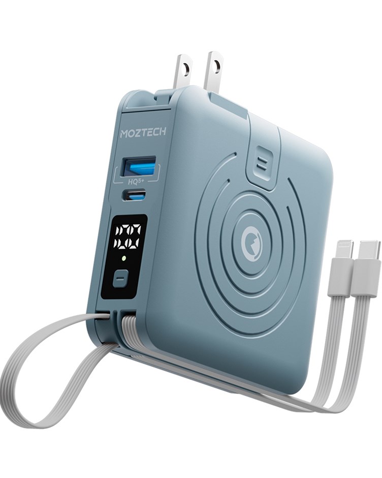 MOZTECH｜萬能充Pro 多功能五合一行動電源