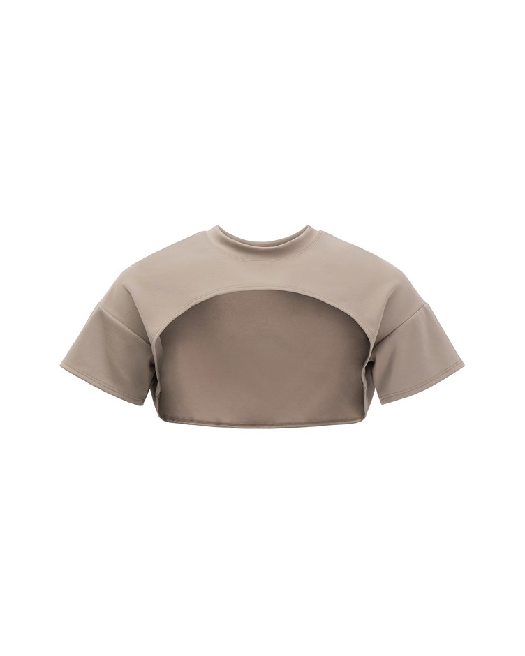 hollow cropped T-shirt