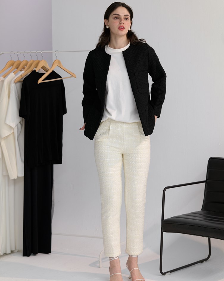 質感毛呢口袋外套