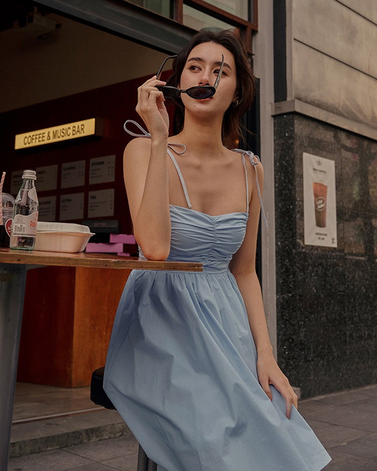 綁帶設計澎澎裙洋裝(22)