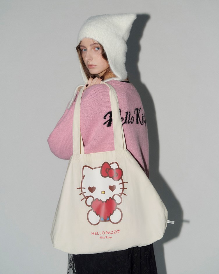 HELLO KITTY愛心造型托特包