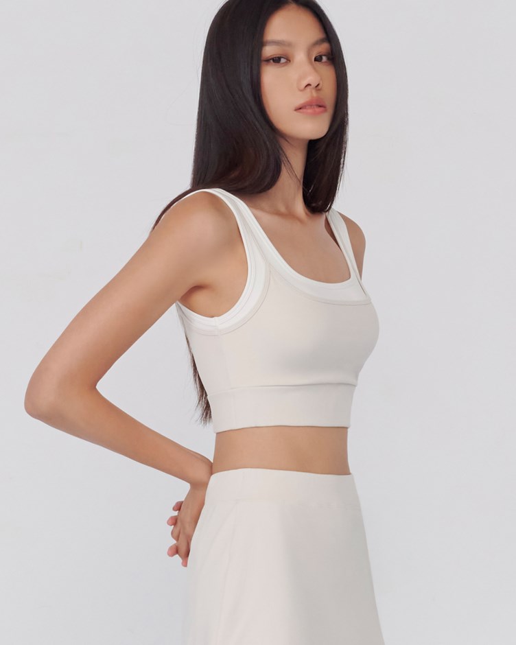 提提絨 – 包覆感極強雙層拼接Bra Top