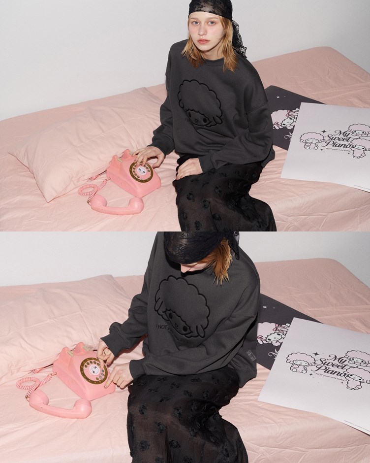 My Sweet Piano系列大臉造型大學TEE