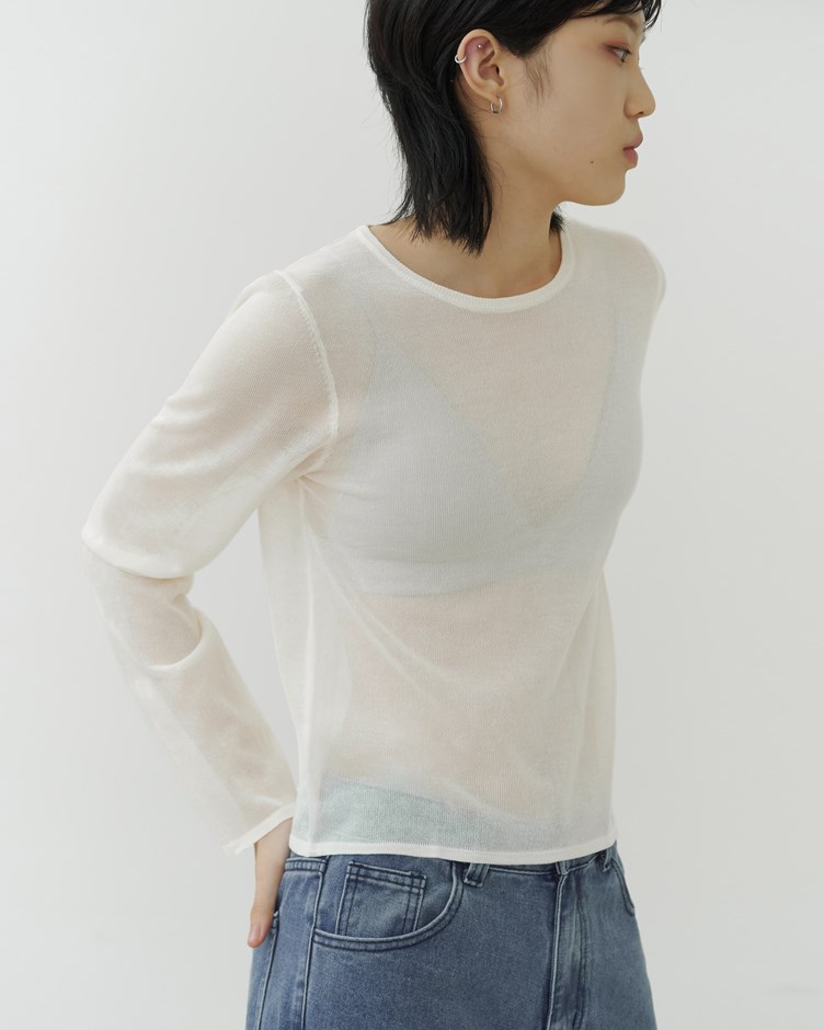 透膚針織衫(3/2開賣)