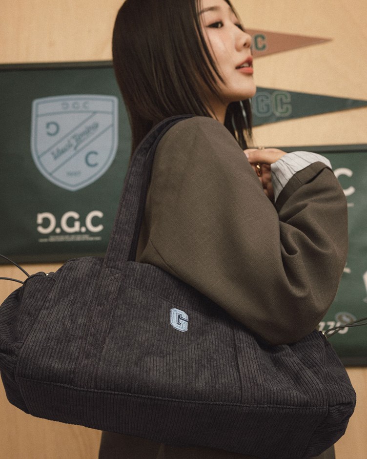 GGC刺繡燈心絨包包(金針菇&黃大謙聯名款)