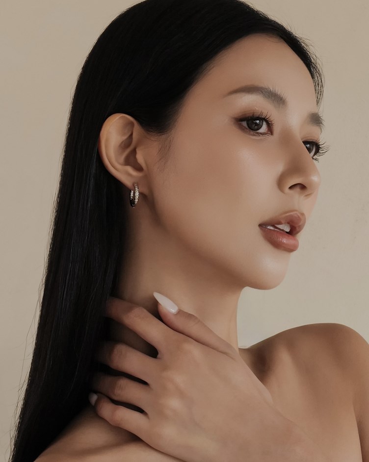 歐美波紋金屬耳圈
