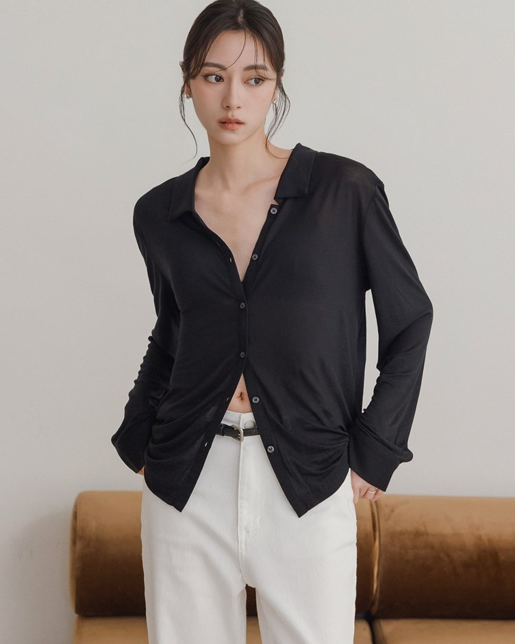 裸感天絲面膜襯衫