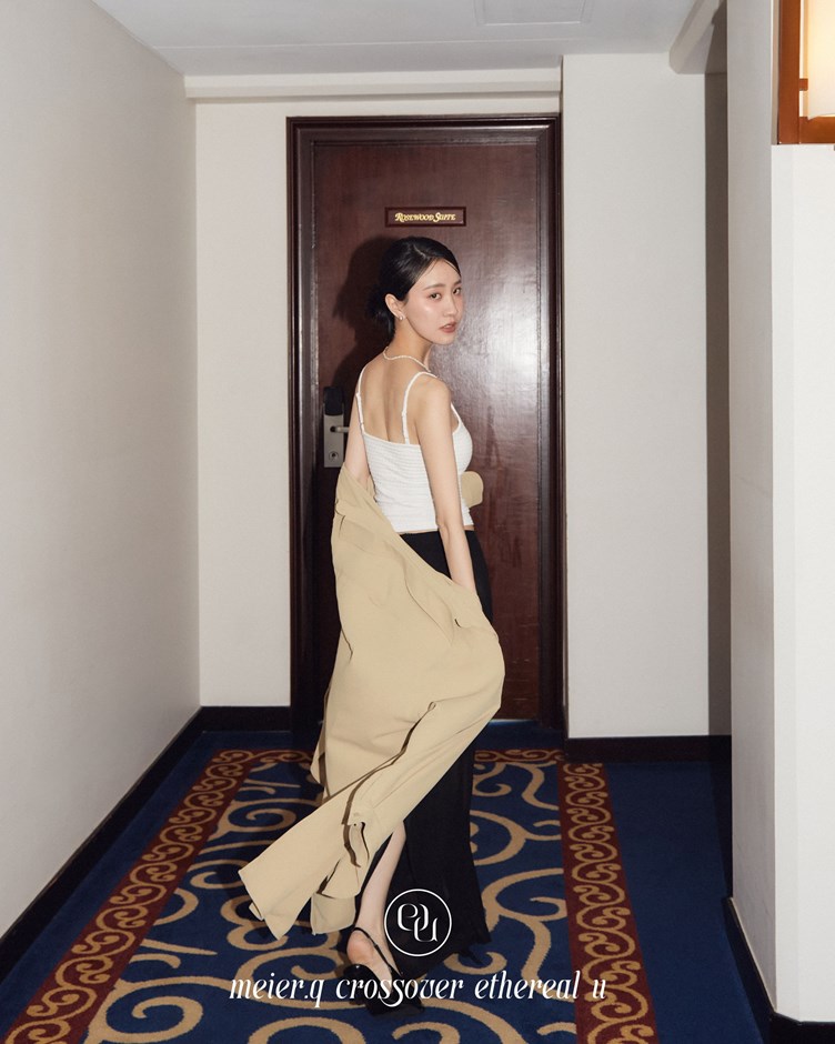ethereal_u 極彈小花紋細肩帶BRA TOP