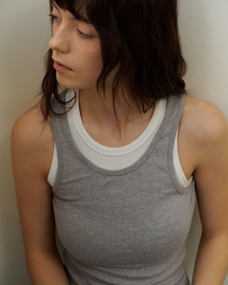 MIT品牌LOGO柔彈天絲兩件式背心(背心+背心)