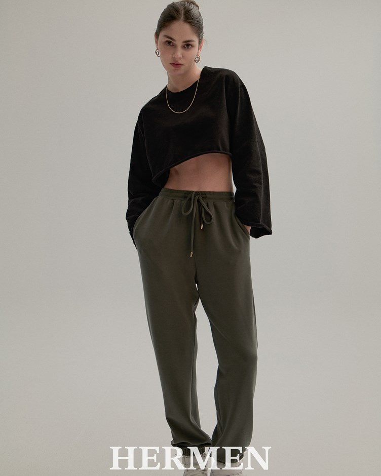 雲朵經典 Boyfriend 抽繩縮口長褲2.0